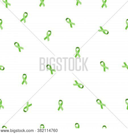 Hand Drawn Seamless Pattern On The Theme Of World Lymphoma Awareness Day On September 15. Decorated 