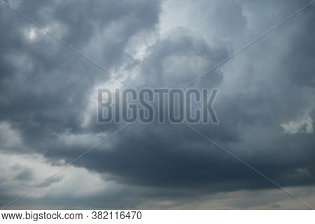 Dramatic Sky With Stratocumulus Clouds, Occasionally Called A Cumulostratus