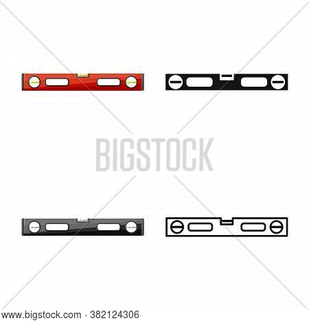 Isolated Object Of Level And Measure Sign. Graphic Of Level And Instrument Stock Vector Illustration