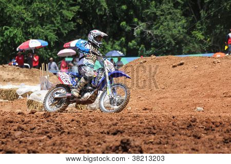 Zakrętach motocykl Motocross