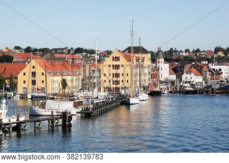 View Of The City Of Svendborg In Denmark