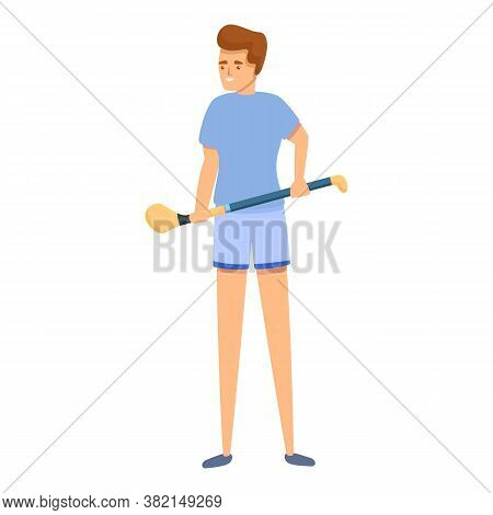 Hurling Sunday Game Icon. Cartoon Of Hurling Sunday Game Vector Icon For Web Design Isolated On Whit