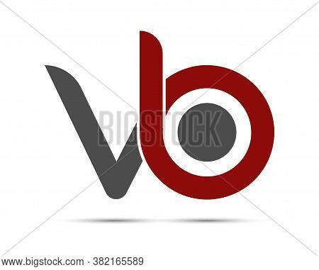 Stylized Lowercase Letters V And B Are Linked By A Single Line For A Logo, Monogram, Or Monogram. Ve