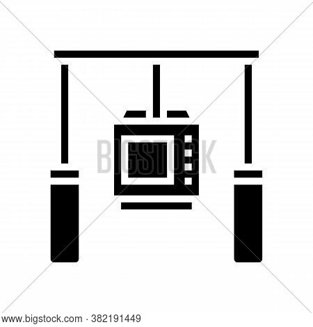 Camera Anti Shock Tool Glyph Icon Vector. Camera Anti Shock Tool Sign. Isolated Contour Symbol Black