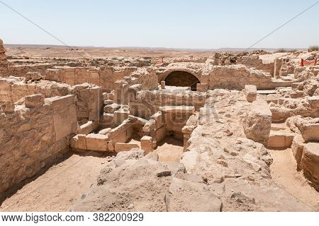 Shivta - A National Park In Southern Israel, Includes The Ruins Of An Ancient Nabatean City In The N