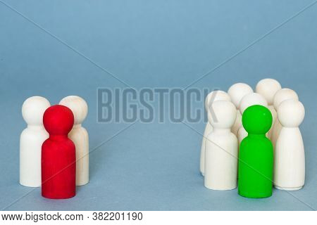A Voting Concept With Groups Of Voters And People Deciding To Vote Yes Or No In An Election Or Ballo