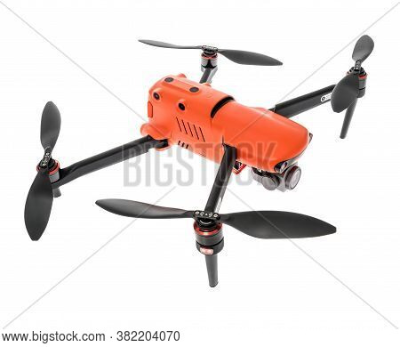 Winneconne , Wi - 9 August 2020:  A Package Of Autel Evo 2 Drone On An Isolated Background.