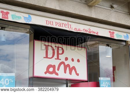 Bordeaux , Aquitaine / France - 08 20 2020 : Dpam Red Text And Logo Sign Of Du Pareil Au Même Childr