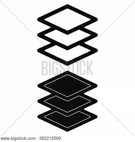 Platform Laye Ricon Vector Logo, Black And White Version