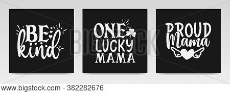 Autism Quotes Letter Typography Set Illustration. Graphic Design Element.