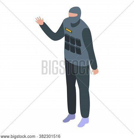 Security Service Special Force Icon. Isometric Of Security Service Special Force Vector Icon For Web