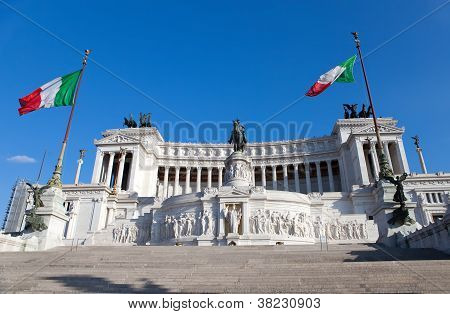 อิตาลี โรม Vittoriano-อนุสาวรีย์ในเกียรติของกษัตริย์องค์แรกของเรท Victor Emmanuil อิตาลี