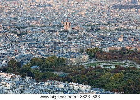 Ansicht von Paris aus der HÃ¶he des Bird des Fluges