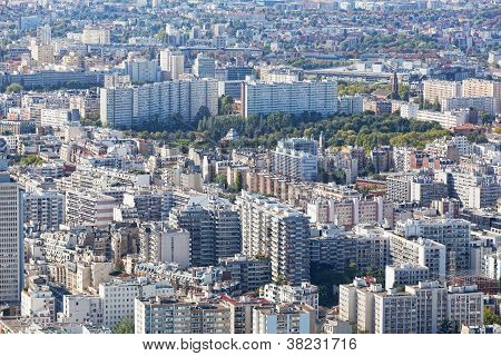 Ansicht von Paris aus der HÃ¶he des Bird des Fluges