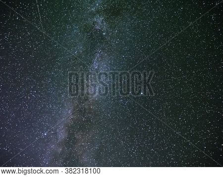 Under The Milky Way Galaxy, Stars And Star Clusters