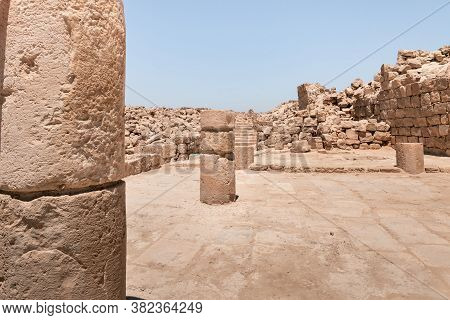 Shivta - A National Park In Southern Israel, Includes The Ruins Of An Ancient Nabatean City In The N