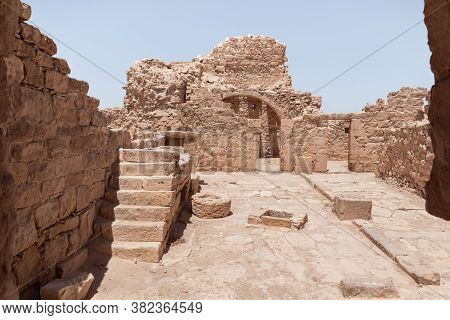 Shivta - A National Park In Southern Israel, Includes The Ruins Of An Ancient Nabatean City In The N