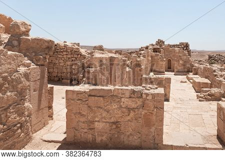 Shivta - A National Park In Southern Israel, Includes The Ruins Of An Ancient Nabatean City In The N