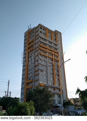 Utter Pardesh , India - Building , A Picture Of Building In Noida 24 August 2020