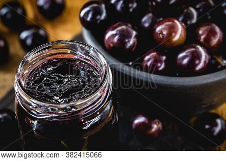 Jabuticaba Jelly, Organic, Homemade, With Exotic Brazilian Fruit. The Jaboticaba (or Jabuticaba) Is 