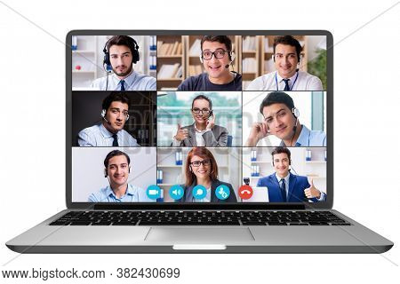 Concept of virtual collaboration through videoconferencing