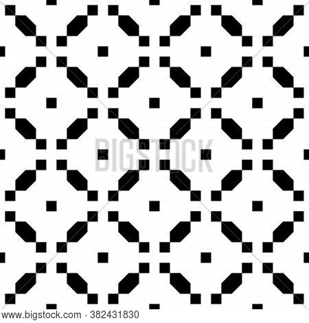 Seamless Pattern With Ethnic Ornament. Embroidery Background. Tribal Wallpaper. Ethnical Folk Image.