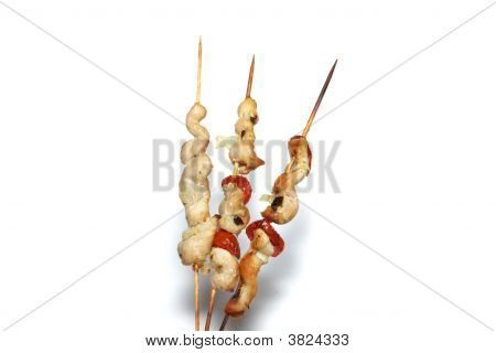 Chicken Kebab Isolated