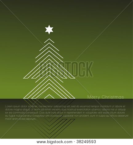 Abstrakt juletræ.