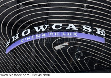 The Showcase Cinema De Lux Sign At The Westquay Shopping Centre In The Uk, Taken On The 10th July 20
