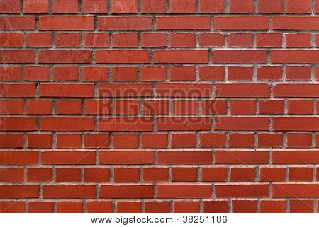 Pared de ladrillo rojo.