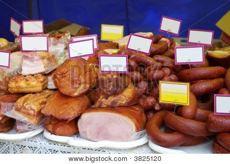 Sortiment von Wurstwaren