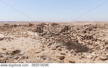 Shivta - A National Park In Southern Israel, Includes The Ruins Of An Ancient Nabatean City In The N