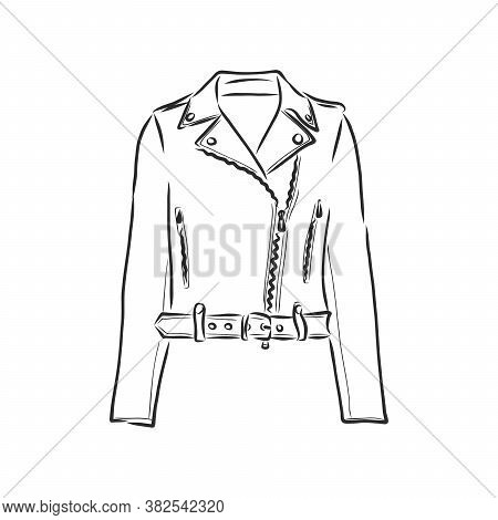 Hand Drawn Vector Illustration. Creative Black Contour Art Work. Ink Fashion Illustration. Vector Il