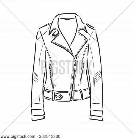 Hand Drawn Vector Illustration. Creative Black Contour Art Work. Ink Fashion Illustration. Vector Il