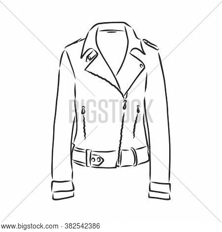 Hand Drawn Vector Illustration. Creative Black Contour Art Work. Ink Fashion Illustration. Vector Il