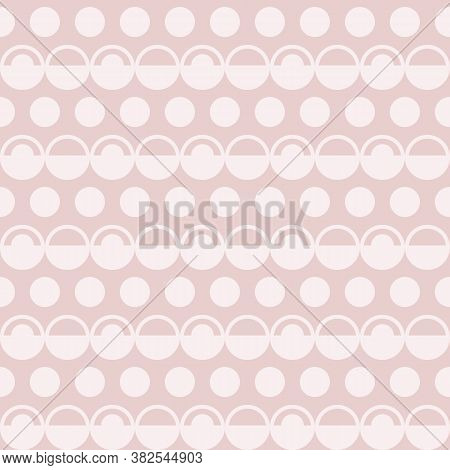 Repeat Dusty Pink Dotted Graphic Seamless Pattern