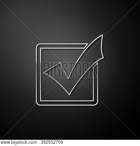Silver Check Mark Box Vector & Photo (Free Trial) | Bigstock