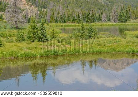 Beautiful Mountains, Forest And Landscape Near Monarch Pass In The Rocky Mountains Of Colorado