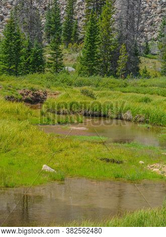 Beautiful Mountains, Forest And Landscape Near Monarch Pass In The Rocky Mountains Of Colorado