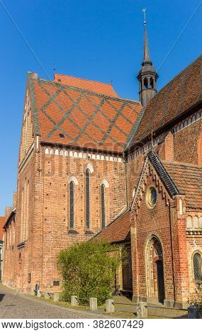 Historic Dom Church In The Center Of Gustrow, Germany
