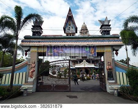 Medan, Sumatra, Indonesia, January 9, 2018: Main Entrance To The Grounds Of The Graha Maria Annai Ve
