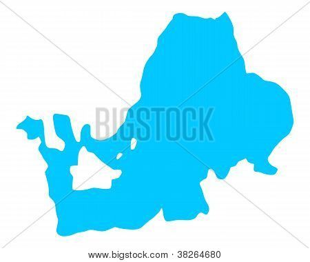 Mapa jezera Chiemsee