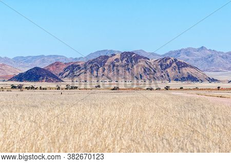 A Mountain Landscape On Road C27 Between Sesriem And Betta.