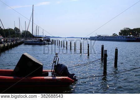 Lauterbach, Deutschland, Germany\n10.08.2020\nview Into The Port Of Lauterbach On The Baltic Island 
