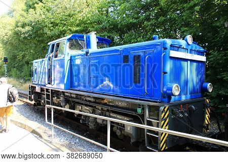 Lauterbach, Deutschland, Germany\n12.08.2020\nshunting Locomotive In Lauterbach Station On The Islan