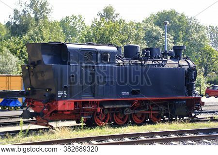Putbus, Deutschland, Germany\n10.08.2020\nshunting Locomotive In Putbus Station On The Island Of Rüg