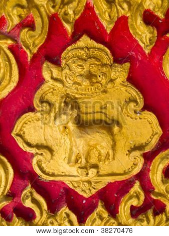 Thai zodiákus év - kecske melyik van a Wat Suantan (nan, Thaiföld)