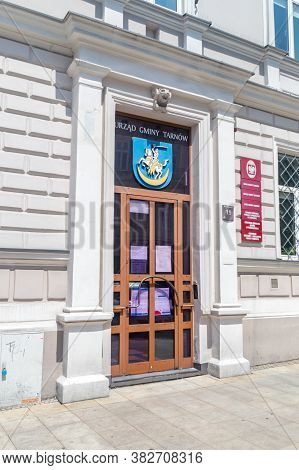 Tarnow, Poland - June 13, 2020: Tarnow Commune Office.
