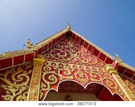 Templom a hagyományos Lanna stílusban melyik van a Wat Suantan (nan-Thaiföld) 3
