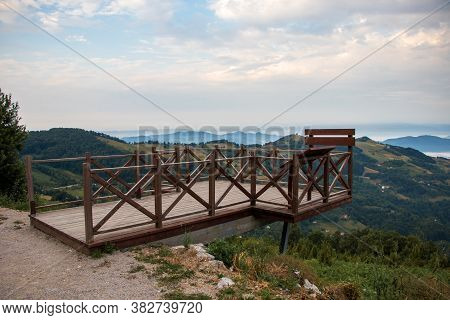 Viewpoint Kapija Podrinja On The Beginning Of The Tara Mountain In Serbia